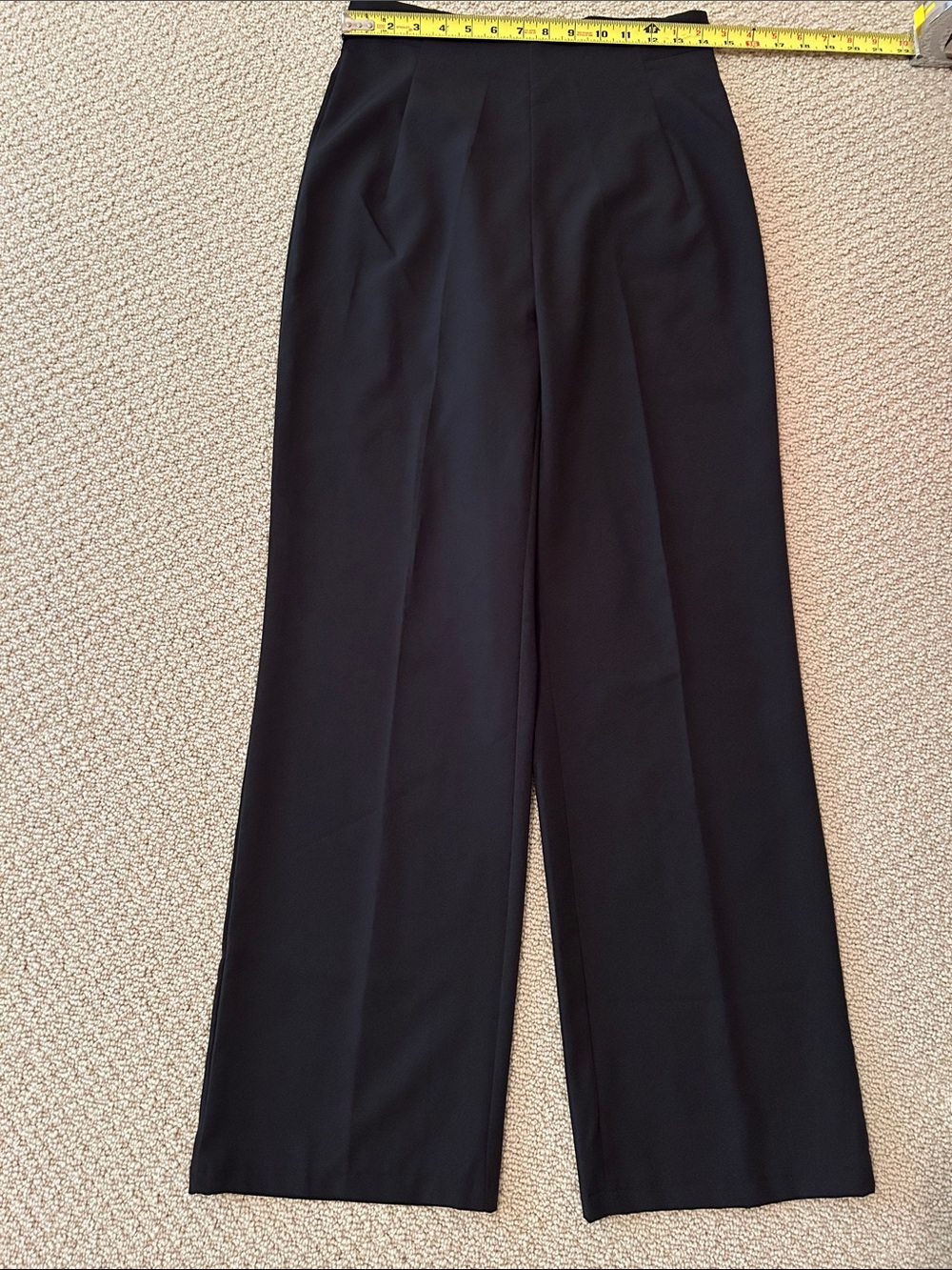 Classic Black Wide-Legt Women's Trousers